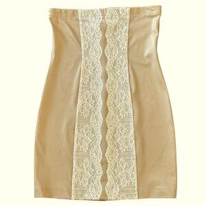 NWT Victoria's Secret Ooh La La High Waist Miniskirt Shaper Beige Size Medium